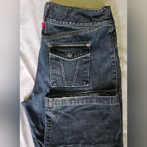 IZOD Womens Vintage Snap Pocket Jeans 14